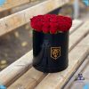 سفارش باکس گل رز قرمز 20 شاخه از انگور