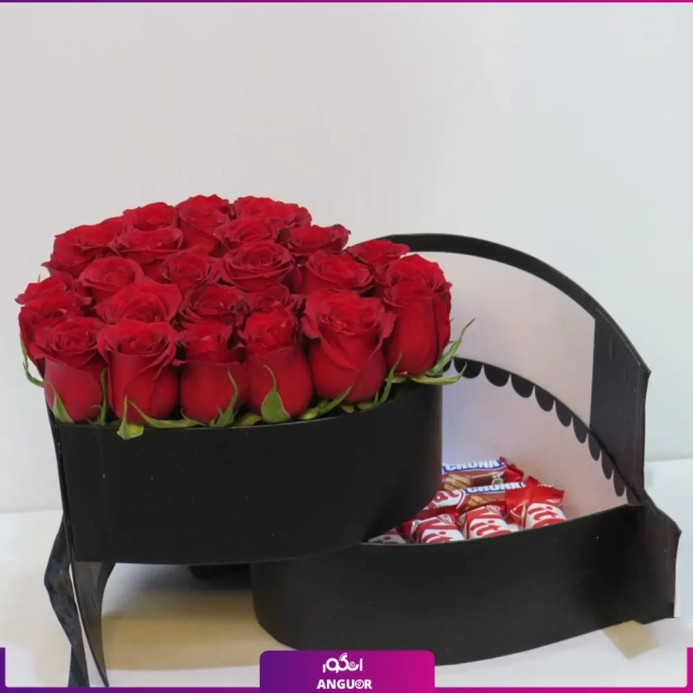 باکس رز- خرید آنلاین باکس گل رز ولنتاین- باکس سورپرایز