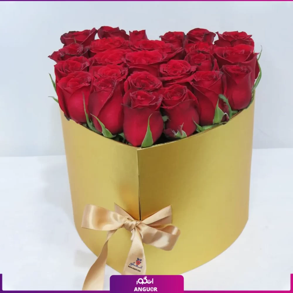 باکس گل- خرید آنلاین گل ولنتاین- باکس گل رز سورپرایز