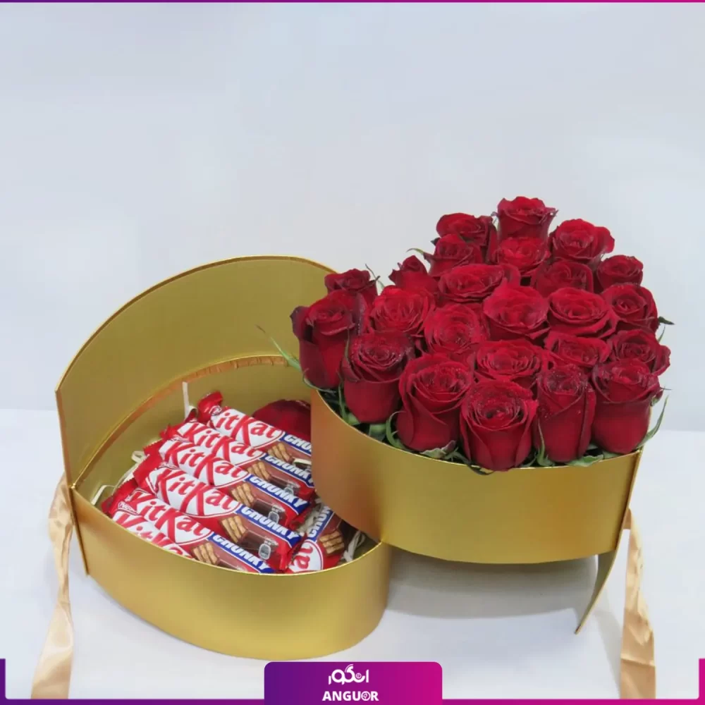 باکس گل سورپرایز- خرید آنلاین باکس گل ولنتاین