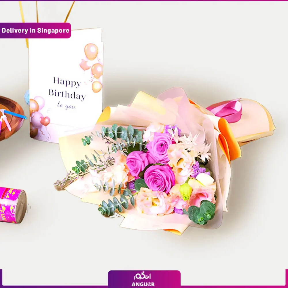 تم تولد گل + کیک + بادکنک و...  (سنگاپور) - Image 2