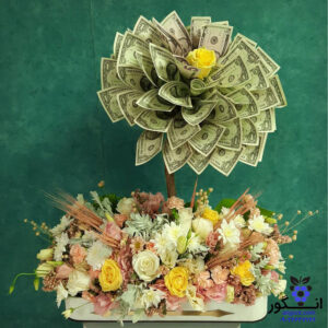 باکس گل آنسه (تزئیین زیبای گل با دلار)