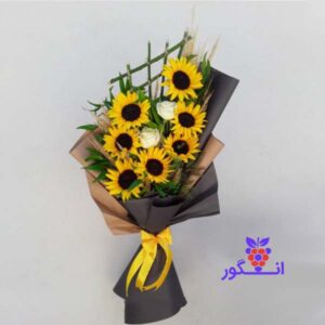 دسته گل آفتابگردان-دسته گل- سفارش آنلاین گل