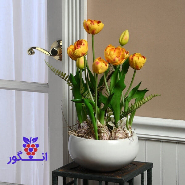 گلدان لاله زیبا برای عید