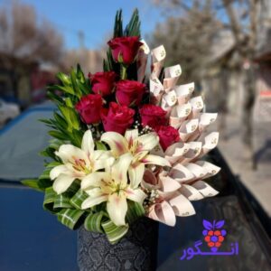 باکس گل تولد- باکس گل خواستگاری- سفارش آنلاین گل بله و برون
