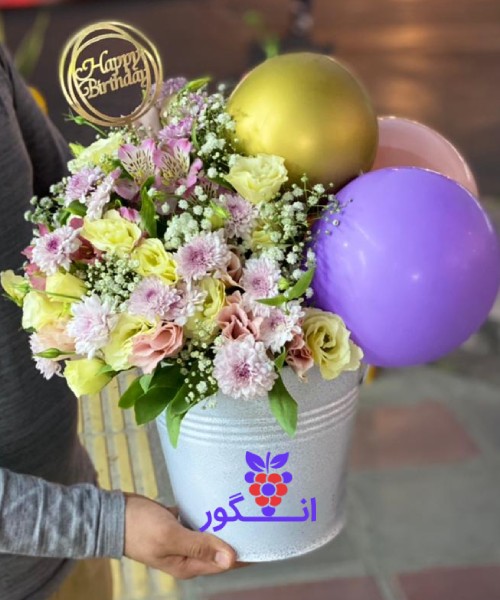 عکس باکس گل تولد توسکا، ارسالی به مشتری