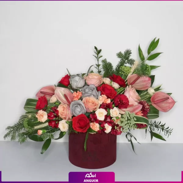 باکس گل ترکیبی- خرید آنلاین باکس گل