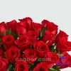 گلدان 24 شاخه رز قرمز ممتاز (رز هلندی) - Image 4
