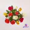 گلدان رز های رنگی 12 شاخه - Image 3