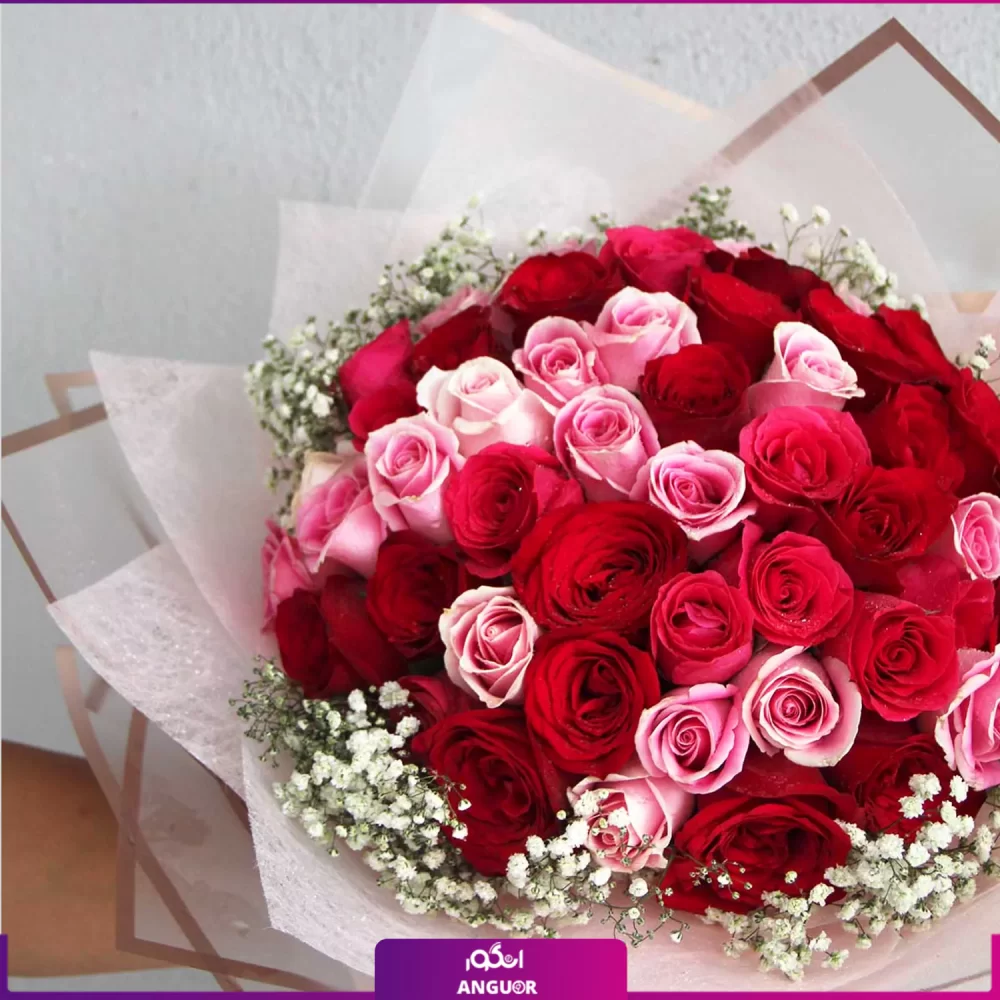 دسته گل رز- خرید آنلاین دسته گل- گلفروشی آنلاین انگور