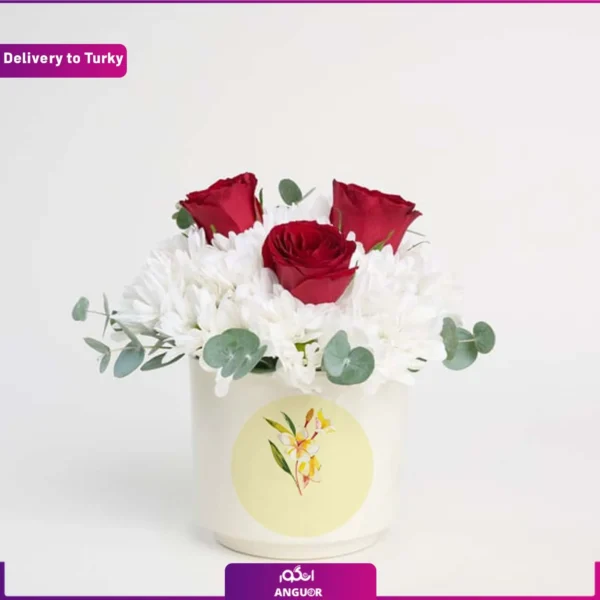 باکس گل رز و داوودی و ارسال به ترکیه