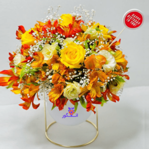 باکس گل پاییزی لادن - سفارش باکس گل - گلفروشی آنلاین