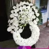 تاج گل ترحیم حلقه‌ای