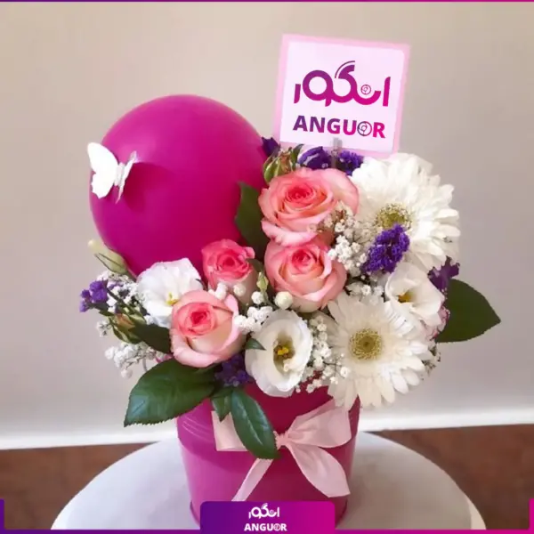 باکس گل دخترانه- خرید آنلاین گل- انگور