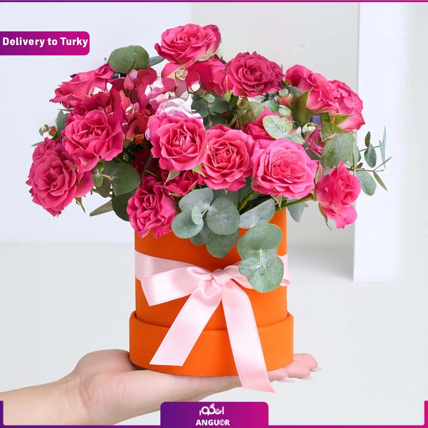 گل رز صورتی و ارسال به ترکیه گل رز صورتی و ارسال به ترکیه