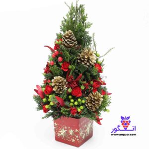 درخت طبیعی کریسمس - خرید گل کریسمس و سال نو میلادی - گل فروشی آنلاین