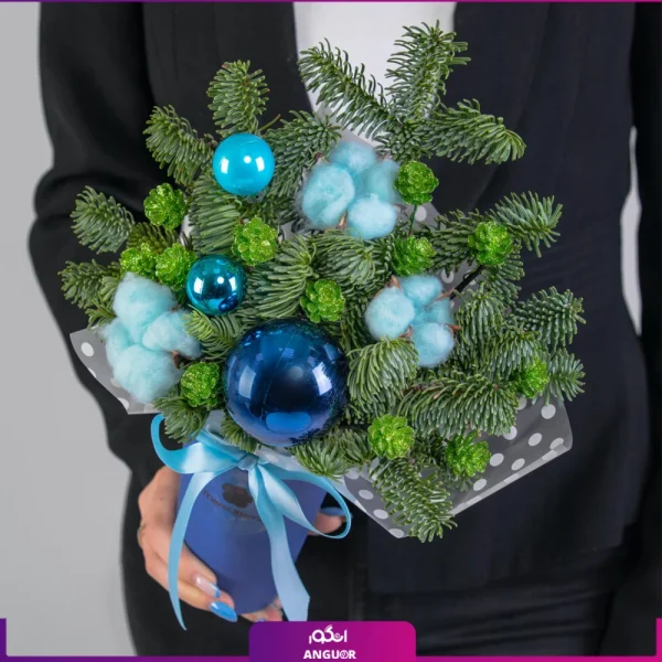 باکس کوچک کریسمس- گل کریسمس- انگور
