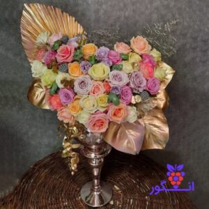جام گل لاکچری - تبریک و قدردانی - روز مادر - خرید آنلاین گل