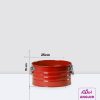 گلدان فلزی لاین قرمز (ارتفاع 15) - Image 2