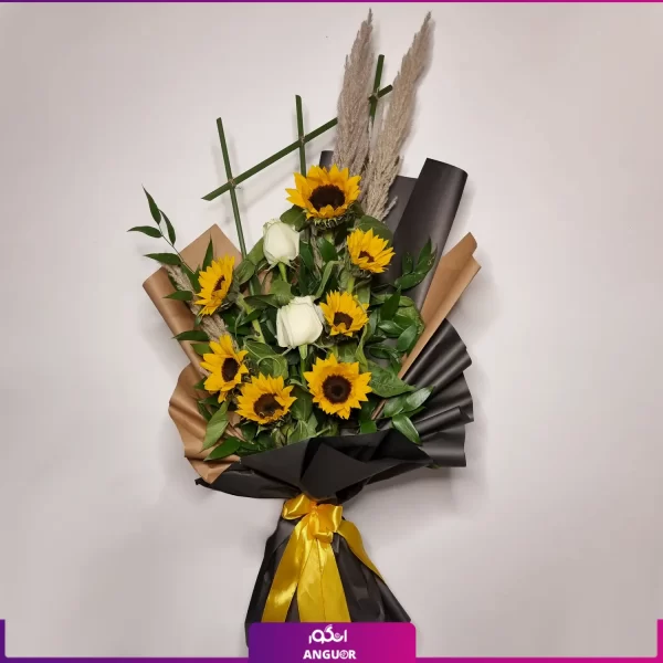 دسته گل آفتابگردان- خرید دسته گل- سفارش آنلاین گل آفتابگردان