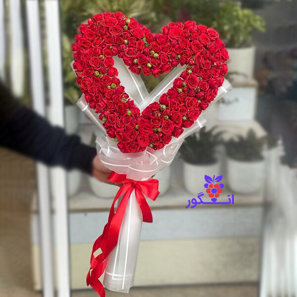 دسته گل قلب- خرید آنلاین دسته گل
