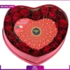باکس گل و شکلات قلبی (تحویل در فرانسه)
