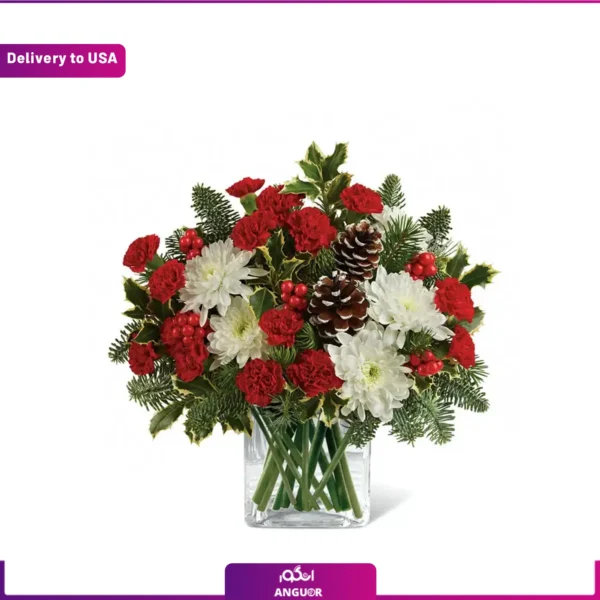 ارسال دسته گل کریسمس به آمریکا - سفارش آنلاین دسته گل