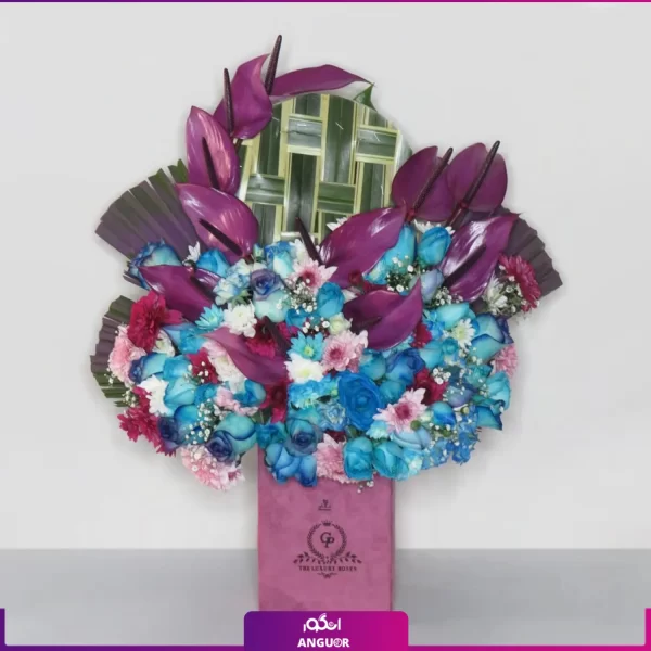 باکس گل زیبا- خرید آنلاین باکس گل خواستگاری- سفارش آنلاین باکس گل