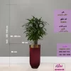 گلدان فلزی روکش مخملی با نخل راپیس (125- 145 سانتی) - Image 2