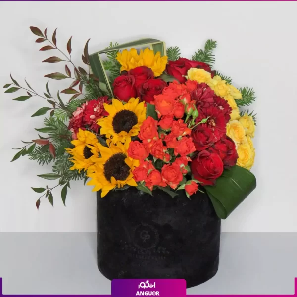 باکس گل ترکیبی خرید آنلاین باکس گل