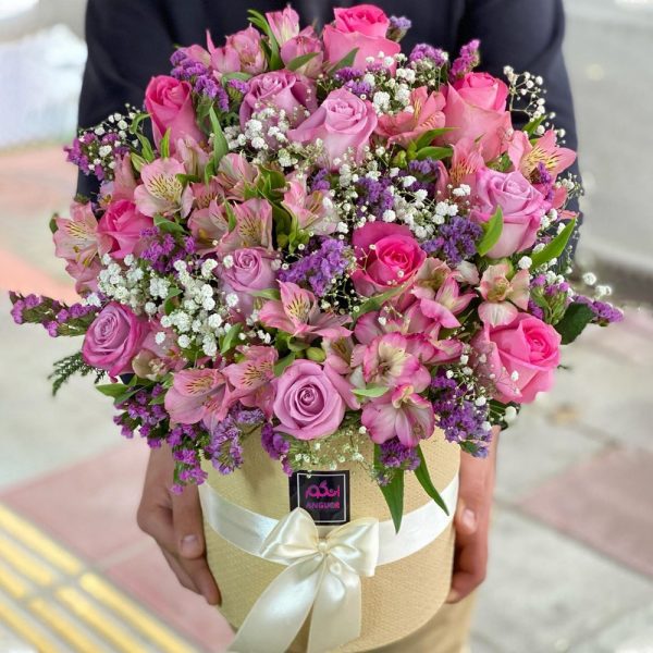 باکس گل شیک و مدرن- خرید آنلاین گل- سفارش آنلاین گل