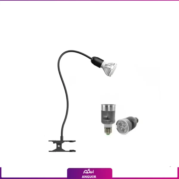 خرید + قیمت لامپ رشد گیاه 4 وات لنزی با پایه کلیپسی (1)