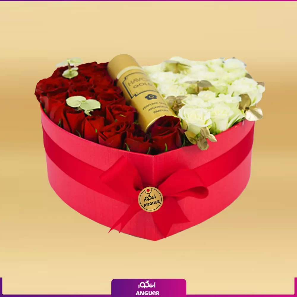 Box of Perfume n Flowers (طرح بین الملل کلاسیک) - انگور
