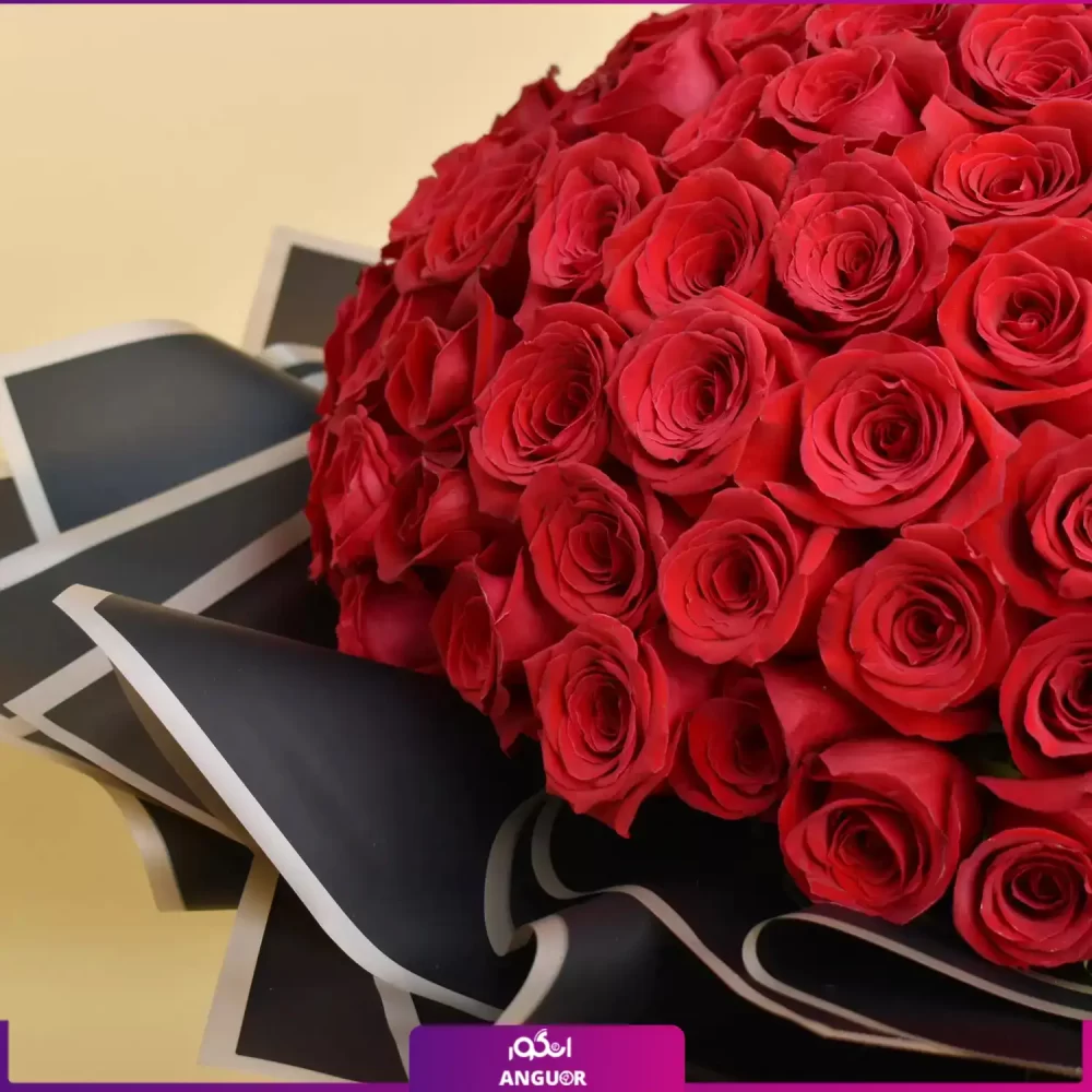 Red Roses Bouquet (طرح بین الملل کلاسیک) - انگور