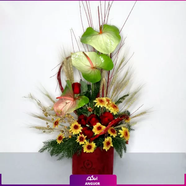 باکس گل- خرید آنلاین باکس گل رز و آنتوریوم- گلفروشی آنلاین انگور