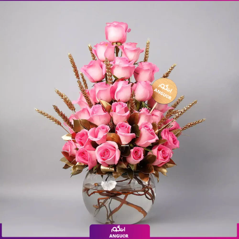 28Pink Roses Beauty (طرح بین الملل کلاسیک) - انگور
