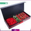 Red roses flower box : 24