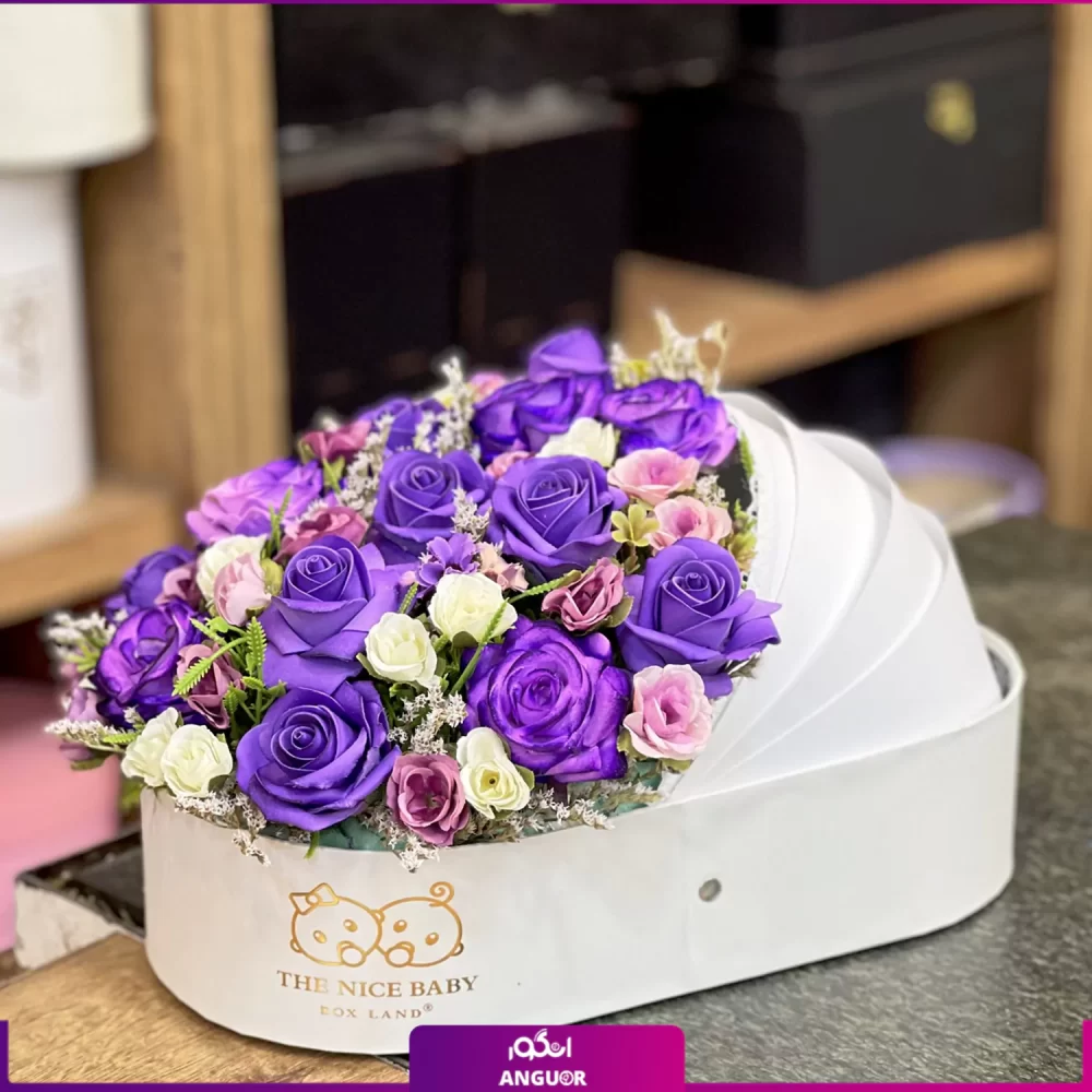 باکس گل مصنوعی- خرید آنلاین گل مصنوعی- گلفروشی آنلاین انگور