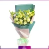 خرید + سفارش + قیمت + عکس دسته گل لیسیانتوس نباتی |A bouquet of lisianthus flowers