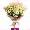 دسته گل لیسیانتوس نباتی بزرگ | A large bouquet of lisianthus flowers