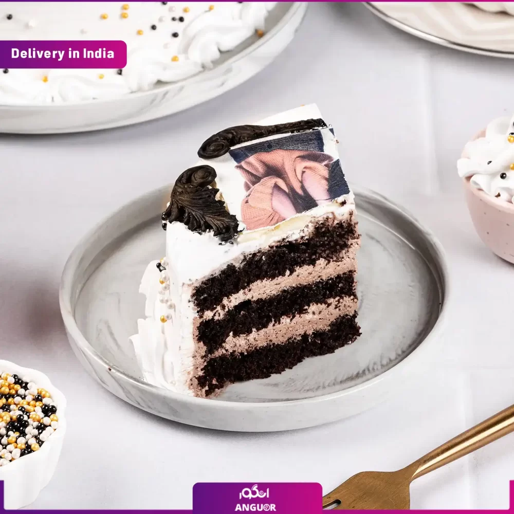 کیک 6 نفره + چاپ عکس دلخواه  (تحویل در هند) - Image 2