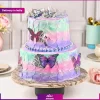 کیک فانتزی شکلاتی طرح پروانه 2 کیلوگومی  (تحویل در هند)