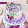 کیک فانتزی شکلاتی طرح پروانه 2 کیلوگومی  (تحویل در هند) - Image 2