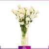 گلدان شیشه ای با لیسیانتوس سفید - خرید گل لیسیانتوس با قیمت مناسب - انگور