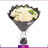 خرید دسته گل رز سفید - سته گل رز 25 شاخه - رز سفید