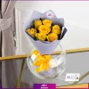 دسته گل رز زرد 7 شاخه 40 سانت - خرید گل رز - انگور