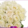 خرید و سفارش دسته گل - دسته گل سفید - 25 شاخه گل رز - انگور