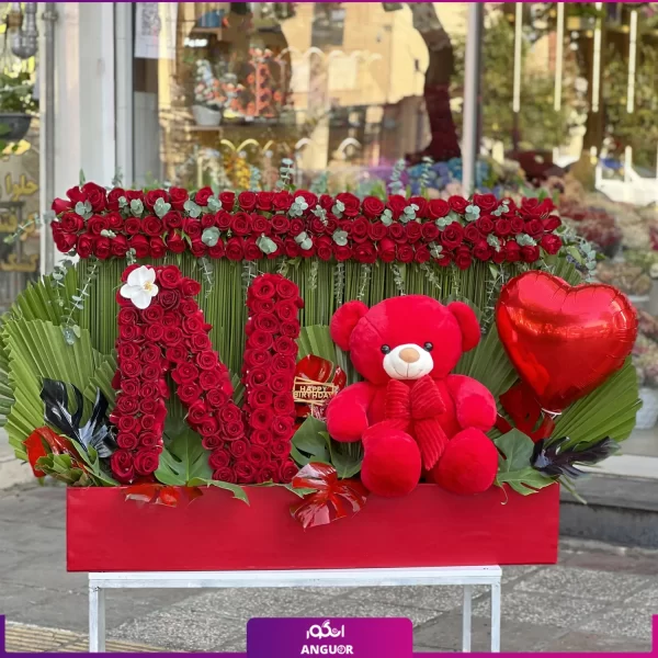 خرید و سفارش باکس گل - خرید باکس گل لاکچری - باکس گل رز-انگور