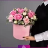 خرید و سفارش آنلاین گل - باکس گل میخک و گل رز-انگور