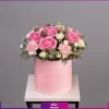 خرید و سفارش آنلاین گل - باکس گل میخک و گل رز-انگور